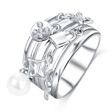 Multilayer hohlen Charme Fingerring dekorativen Schmuck (CRI0419-B)